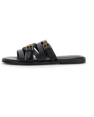 Guess Schoenen ,Zwart ,Leer Gals Sandal