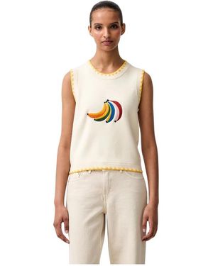 Never Fully Dressed Tops ,Gebreide Top - Naturel