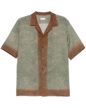 Dries Van Noten Short Sleeve Shirts - Green