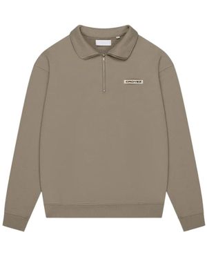 Croyez Etiquette Half-Zip - Grau