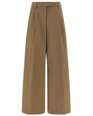 Thelatest Wide Trousers - Natural