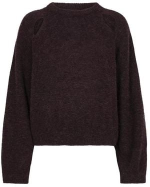 Dante 6 Kyoto Cut-Out Crewneck Trui - Zwart