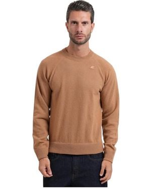 K-Way Round-Neck Knitwear - Marrone