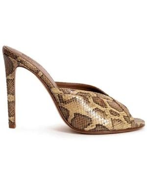 Gia Borghini Noemie Heeled Mule - Mettallic
