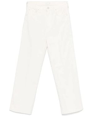 Mother Straight Fit Jeans - White