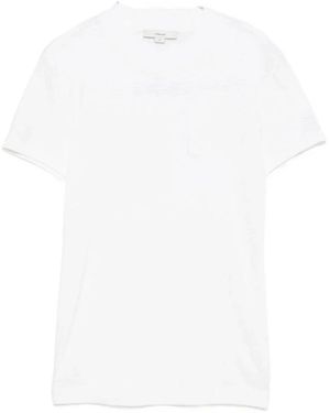 Vince Tops ,Wit ,T-Shirt Met Col