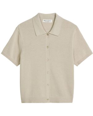 Marc O' Polo Strick-Cardigan Aus Baumwolle - Natur
