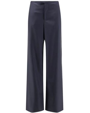 Gucci Broeken ,Blauw ,Wol Lage Wollen Broek