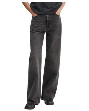Levi's Ribcage Wide Leg Jeans - Schwarz