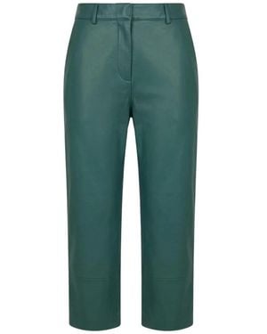Frankie Shop Leather Trousers - Green