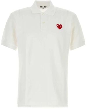 COMME DES GARÇONS PLAY Polo Shirts - White