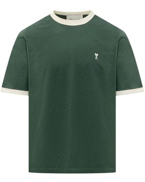 Ami Paris T-Shirts - Verde
