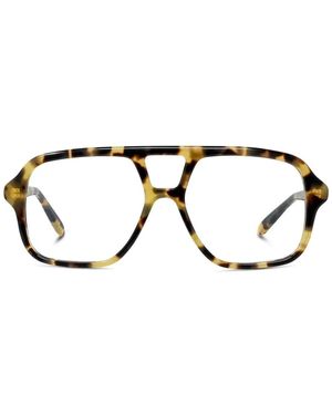 Loewe Slim Havana Squared Pilot Eyeglasses - Zwart