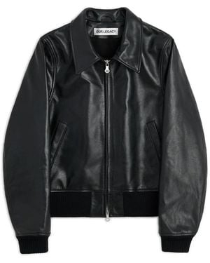 Our Legacy Leather Jackets - Black