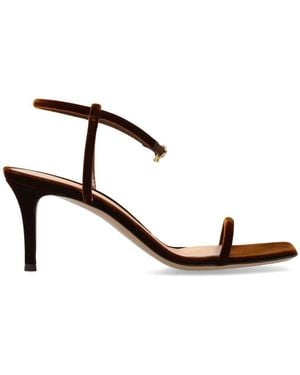 Gianvito Rossi Schoenen ,Bruin ,Leer Heeled Sandalen - Wit