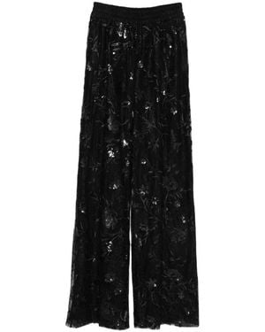 Ermanno Scervino Wide Trousers - Zwart