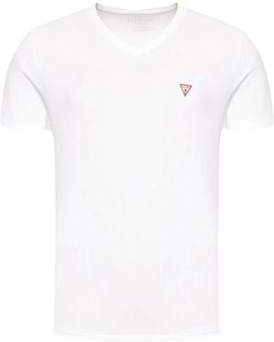 Guess V-Hals T-Shirt - Wit