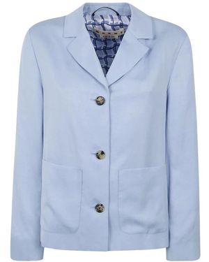 Marni Sakko Mit Aufgesetzten Taschen - Blau