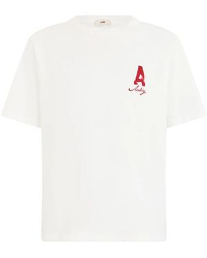 Autry Tops ,Wit ,Katoen Tonal Logo Tee