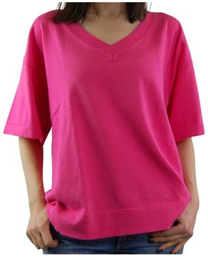 P.A.R.O.S.H. V-Neck Knitwear - Rosa