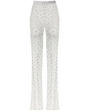 Alessandra Rich Wide Trousers - White