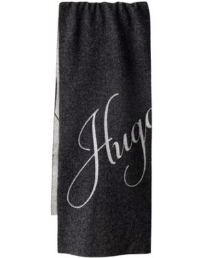 HUGO Accessoires ,Grijs ,Wol Byanca Sjaal - Zwart