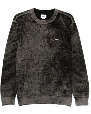 Obey Spray Effect Sweater - Zwart