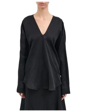 Ruohan Arno Blouse - Schwarz