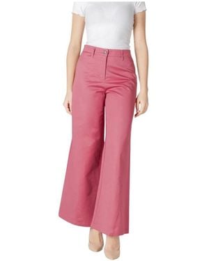 Ichi Wide Pants - Pink