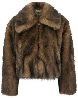 Michael Kors Faux Fur & Shearling Jackets - Green