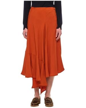 Colville Midi Skirts - Orange