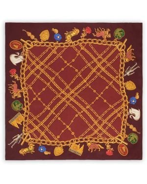 Burberry Seidenschal Aus Twill - Orange