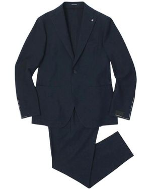 Tagliatore Abito Goffrato - Blauw