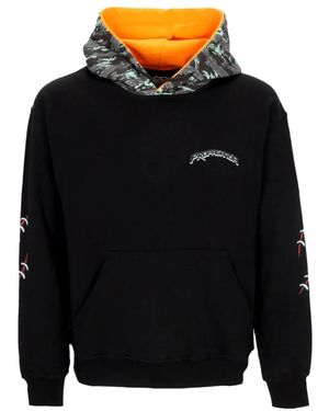 Propaganda Hoodies & Sweatvesten ,Zwart ,Katoen Zwarte Triangle Pain Hoodie Lichtgewicht Sweatshirt