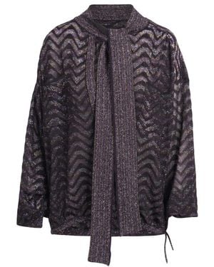 Missoni Zig Zag Viscose Gebreid Shirt - Grijs