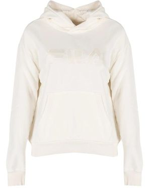 Fila Hoodies & Sweatvesten ,Wit ,Katoen Hoodie