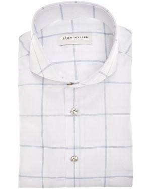 John Miller Overhemd Tailored Fit N - Weiß