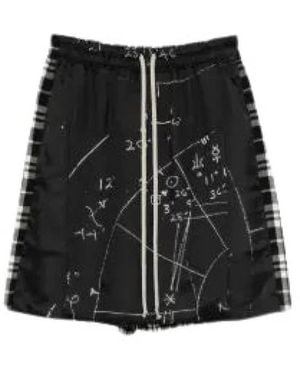 Rick Owens Korte Broeken ,Zwart ,Long Shorts