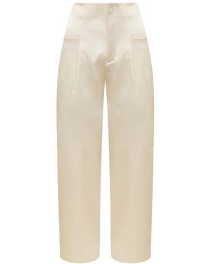 Nineminutes Wide Trousers - Neutro