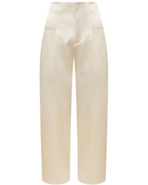 Nineminutes Wide Trousers - Neutro