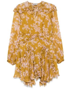 Elisabetta Franchi Short Dresses - Metálico