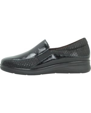 Pitillos Schoenen ,Zwart ,Leer 11500P Elasticos Charol