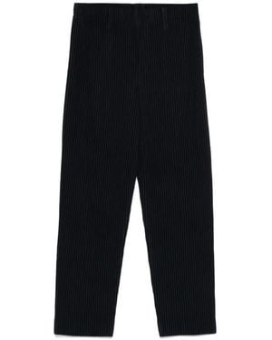 Issey Miyake Straight Trousers - Black