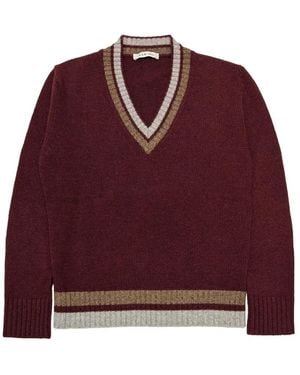 L.B.M. 1911 V-Neck Knitwear - Red