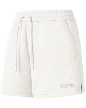 Mackage Korte Broeken ,Katoen Summer-R Drawstring Shorts - Wit