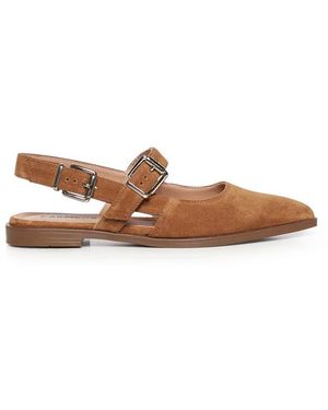 Carmens Schoenen ,Bruin ,Leer Sway Buckle