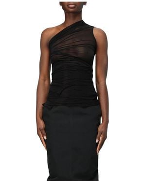 Rick Owens Sleeveless Tops - Black