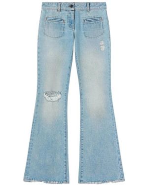 Palm Angels Flare Jeans - Blue