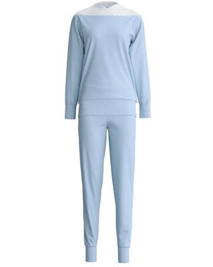 CALIDA Nachtkleding ,Blauw ,Katoen Pyjama