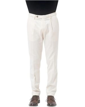 Michael Coal Suit Trousers - White